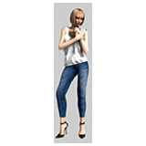 CAD Library: Frau mit Jeans 3D