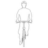 CAD Library: fahrradfahrer front