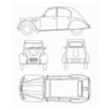 CAD Library: 2CV - Ente