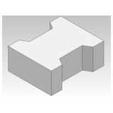 CAD Library: Knochen-Pflasterstein Beton