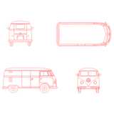 CAD Library: VW BUS 1955 und VW Käfer 1959