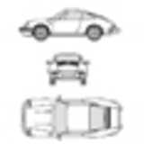 CAD Library: Porsche 911, Auto